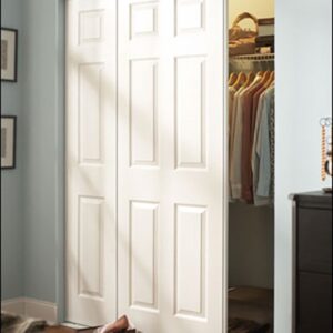 6 panel colonial bypass door set
