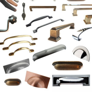 decorative hardware (handles, knobs, towel bars etc)